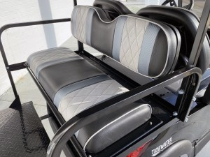 Black Lifted Club Car Precedent Custom Seats 04